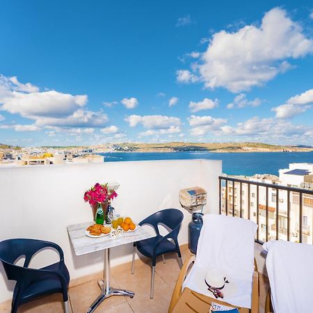 Penthouse With Seaview Terrace St. Paul's Bay Exterior foto